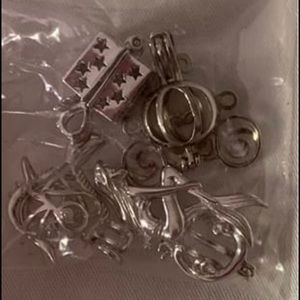 Sterling silver pearl cages